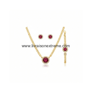 Ensemble de bijoux 3 pièces -  collier pendentif