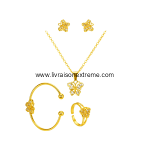 Ensemble de bijoux à motif papillon
