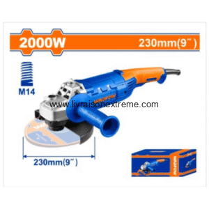 Meuleuse d'Angle Professionnelle WADFOW - 2000W / Disque 230 mm