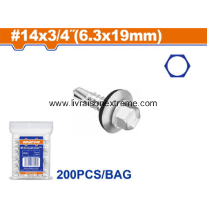 Vis Auto-Perceuse WADFOW #14x3/4" (6.3×19 mm) – 200 Pièces
