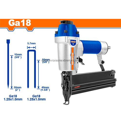 WADFOW Cloueuse / Agrafeuse Pneumatique 2 en 1 – Modèle WBN2540 (Ga18)