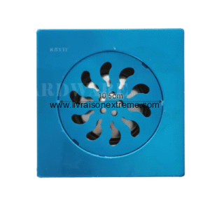 Grille de sol inox carrée – 10,5 cm 