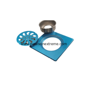 Grille de sol inox carrée – 10,5 cm 