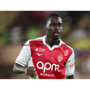 Maillot Domicile AS Monaco 2024/2025 – Mizuno-R.D. Congo – Cœur de l’Afrique