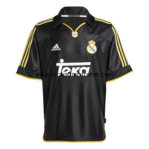 Maillot Extérieur Real Madrid 1998/1999 madridista – adidas (TEKA, Noir/Jaune)