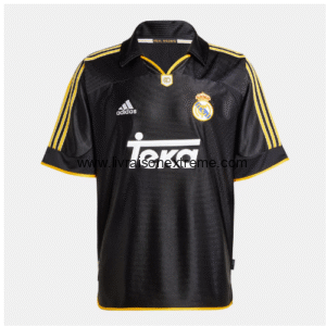 Maillot Extérieur Real Madrid 1998/1999 madridista – adidas (TEKA, Noir/Jaune)