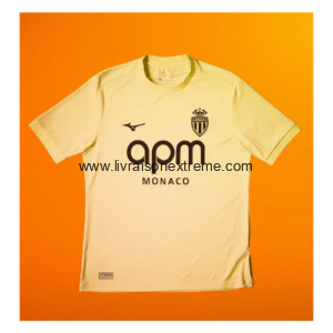 Maillot d’entraînement AS Monaco 2024/2025 – Mizuno (Jaune)