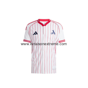 Maillot Baseball Arsenal – adidas Originals (US Pack, Blanc/Rouge, Boutonné)