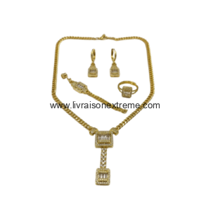 Ensemble de bijoux 4 pièces en forme Y