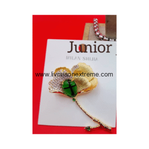 Broche en forme de feuille de Ginkgo