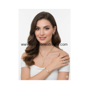 Ensemble de bijoux de motif en feuilles