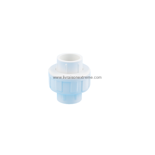 Raccord union PVC pression – démontable blanc – Image 3