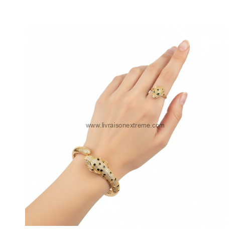 Ensemble bague et bracelet Panthère – Image 4