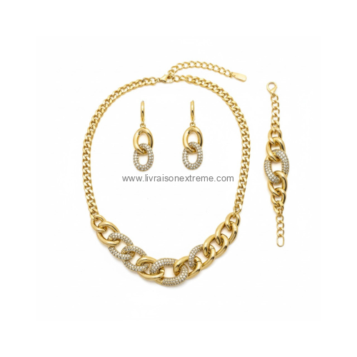 Parure de bijoux femme 3 pièces