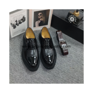 Chaussures Derbies vernies et grainées