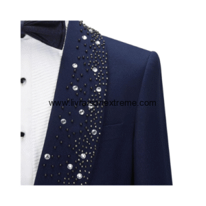 Costume de soirée à strass 2 pièces