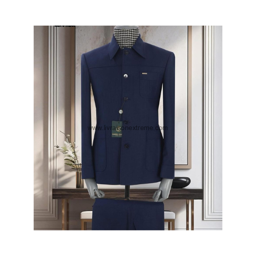 Costume style Saharien CT118 - bleu marine – Image 2