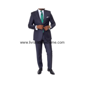 Costume Croisé 2 pièces coupe classique bleu marine
