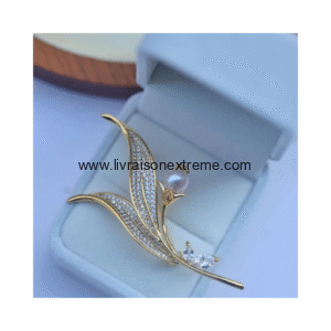 Broche en forme de plante