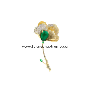 Broche en forme de feuille de Ginkgo