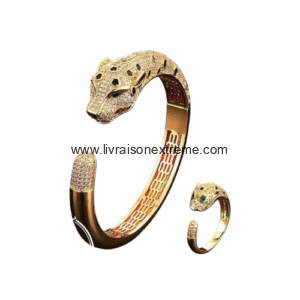 Ensemble bague et bracelet Panthère