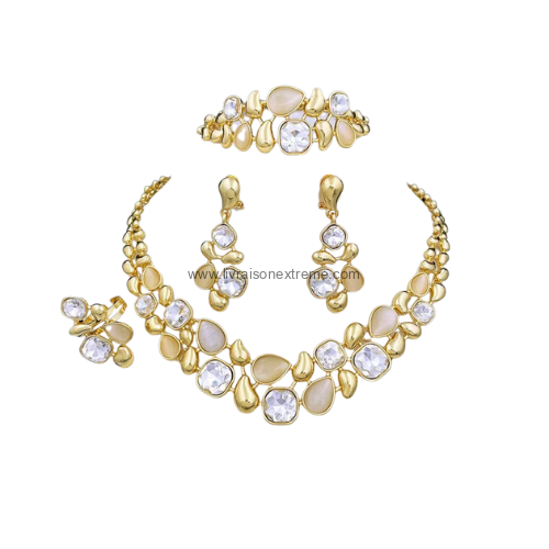 Parure 4 Pièces en pierres de gouttes – Image 2