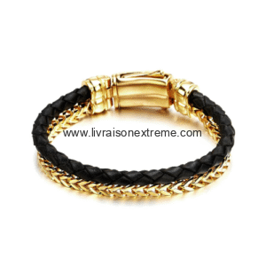 Bracelet chaîne et tressage