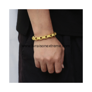 Bracelet à maillons texturés