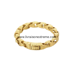 Bracelet à maillons texturés