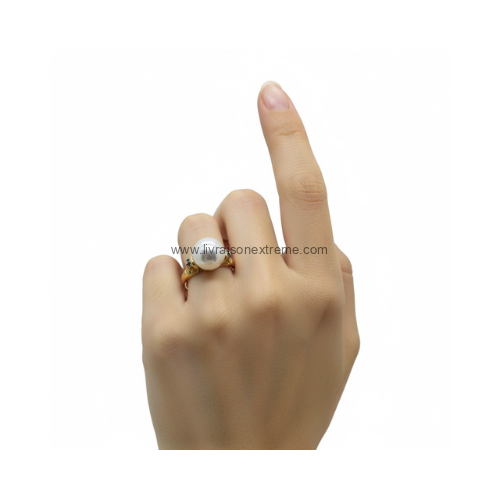 Bague avec perle majestueuse – Image 2