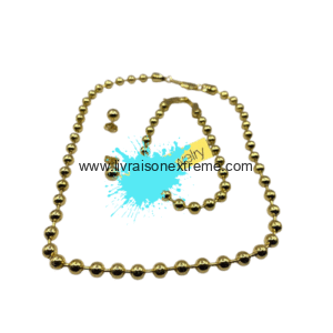 Ensemble de bijoux en perles - plaqué