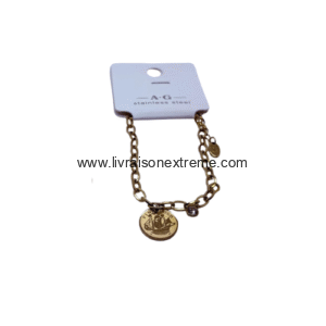 Gourmette avec pendentif
