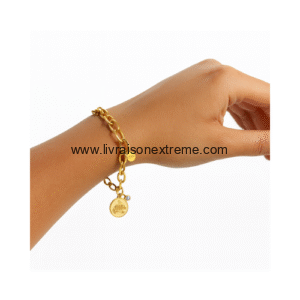 Gourmette avec pendentif