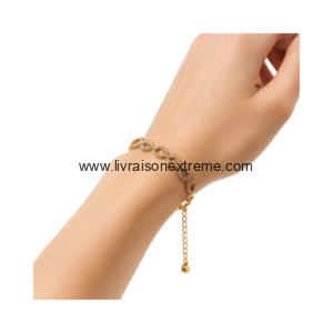 Bracelet ajustable à motif infini