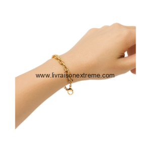 Bracelet à maillons entrelacés torsadés