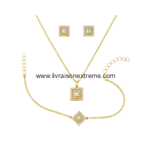 Ensemble de bijoux - design géométrique