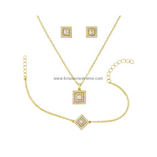 Ensemble de bijoux - design géométrique