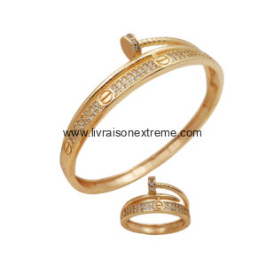 Ensemble bracelet et bague Cartier
