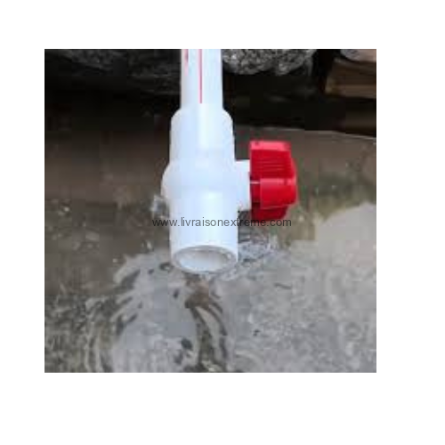 Vanne à boisseau sphérique PPR – Poignée rouge (1/2’’ & 3/4’’) – Image 2