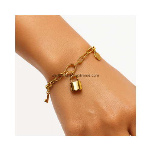 Bracelet orné d'un cadenas – Image 2
