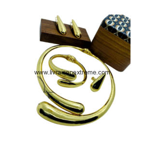 Parure en motif gouttes
