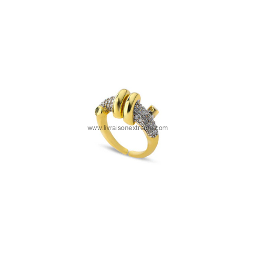 Bague fusionnée - Élégance Contemporaine