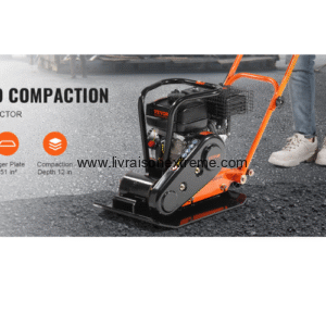 Compacteur à Plaque à Essence WADFOW – 90 kg / 6,5 HP