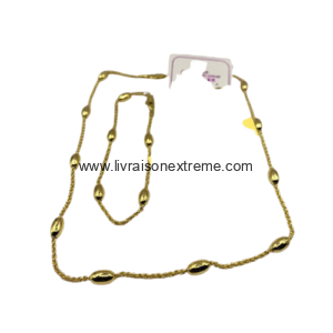 Ensemble de bijoux à perles ovales