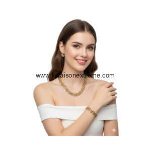 Ensemble de bijoux à 3 maillons