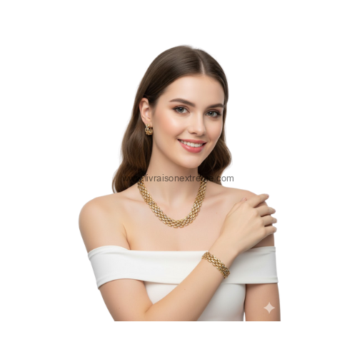 Ensemble de bijoux à 3 maillons – Image 2