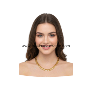 Ensemble Collier et bracelet à maille palmier en chute