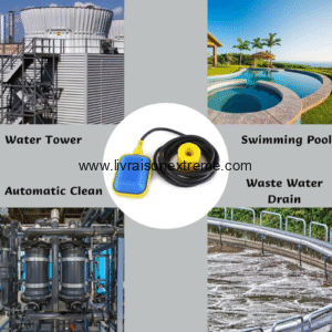 Interrupteur à flotteur GOLDEN COAST – Contrôleur de niveau d’eau (câble 3,7 m + contrepoids)