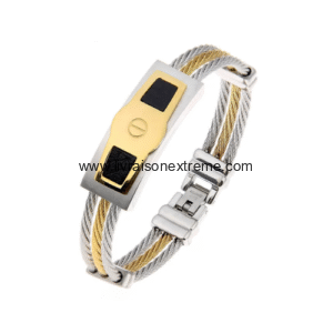 Bracelet à câble bicolore