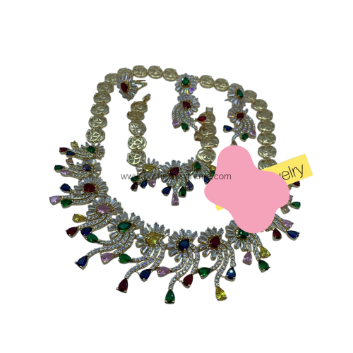 Parure en forme de Cascade Arc-en-ciel – Image 2